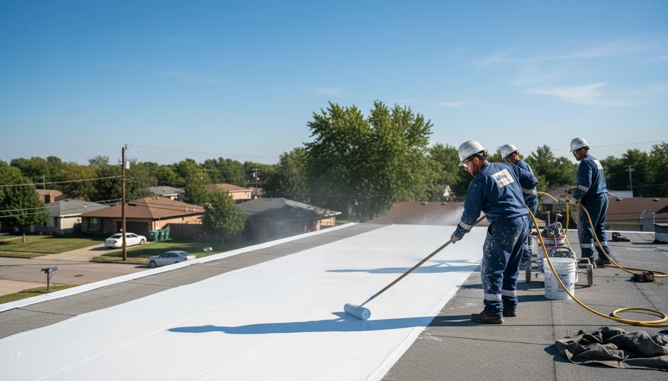 Commercial roof coating in Nichols, NY near me
